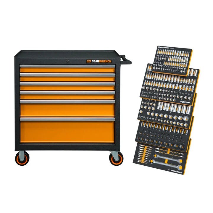 GEARWRENCH 358 Pc. MEGAMOD Metric Mechanics Set in Foam Trays with Storage - AAA Industrial Supply