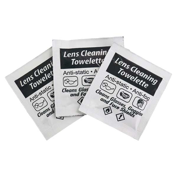 Global Glove BHLC21 Bullhead Lens Cleaner with Anti Fog, Anti Static. Non - Silicone. 100 Per Box - AAA Industrial Supply