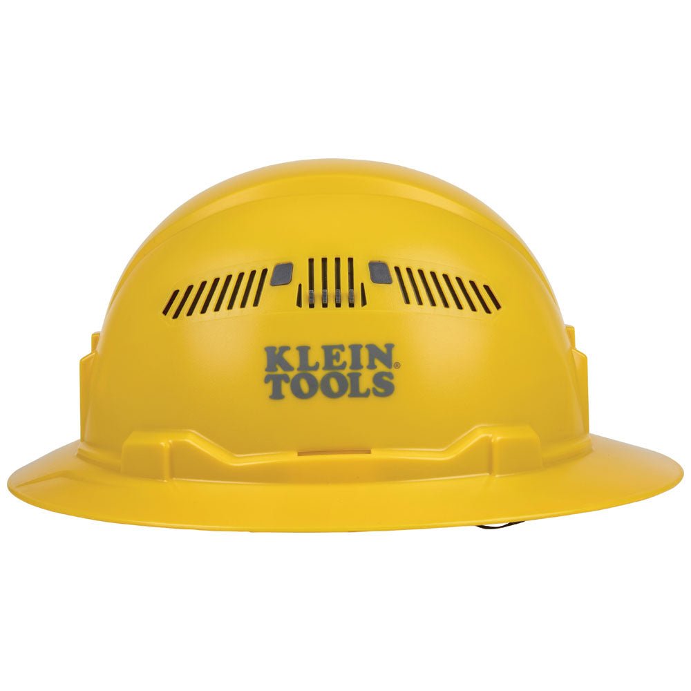 Hard Hat, Vented, Full Brim Style, Yellow - AAA Industrial Supply