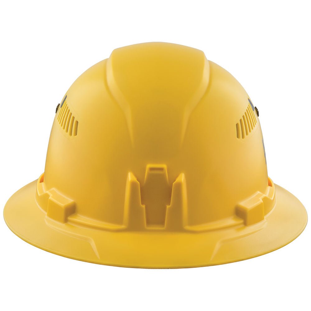 Hard Hat, Vented, Full Brim Style, Yellow - AAA Industrial Supply
