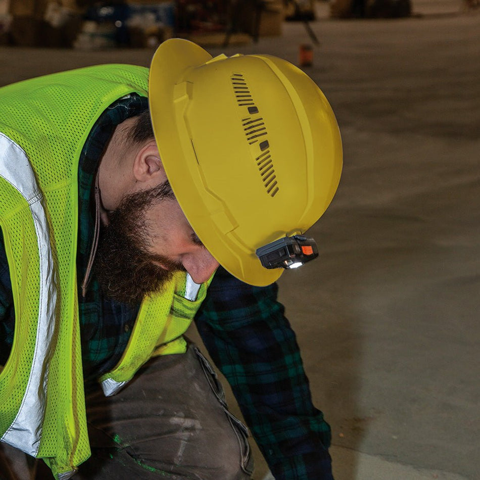 Hard Hat, Vented, Full Brim Style, Yellow - AAA Industrial Supply