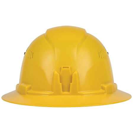 Hard Hat, Vented, Full Brim Style, Yellow - AAA Industrial Supply