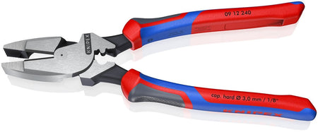 High Lev Lineman's Pliers New England Tape Puller Crimper, 9.5", Comfort Grip - AAA Industrial Supply