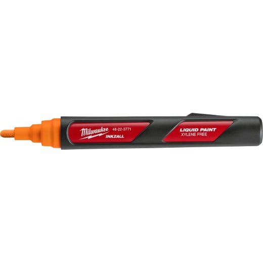 INKZALL™ Orange Liquid Paint Marker - AAA Industrial Supply