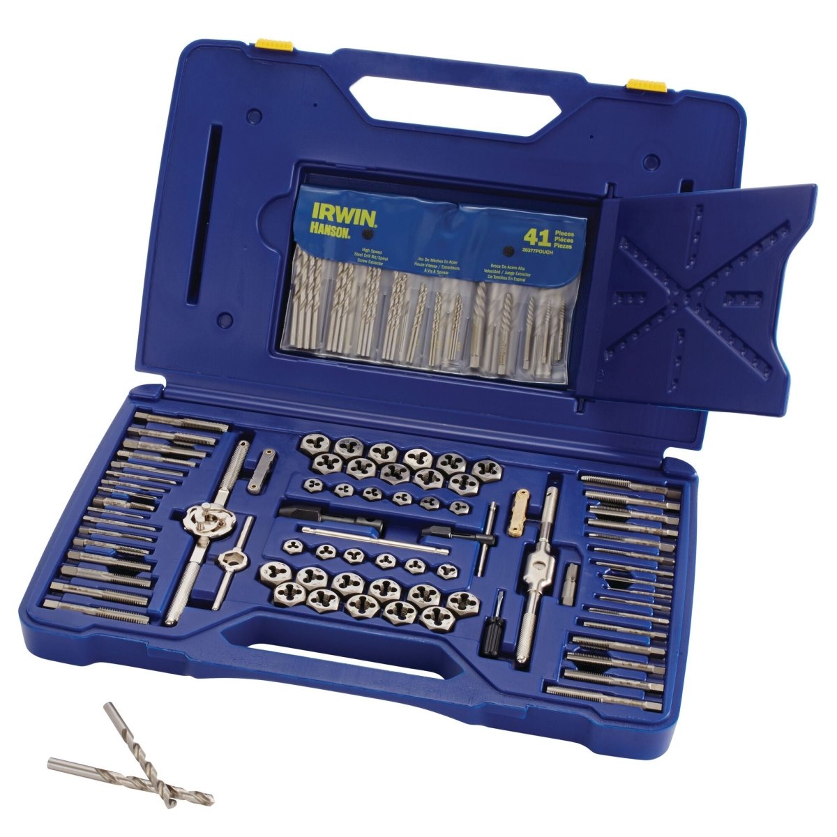 Irwin 117 - Pc Machine Screw / Fractional / Metric Tap & Hex Die And Drill Bit Deluxe Set - AAA Industrial Supply