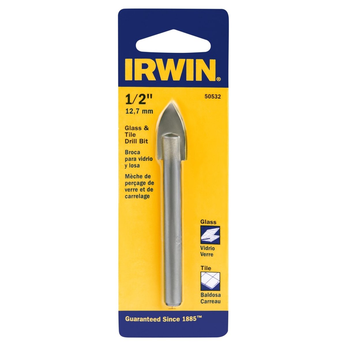Irwin 1/2 In. Carbide Tile And Glass Drill Bit - AAA Industrial Supply