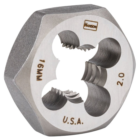 Irwin 16 Mm – 2.00 Hexagon Metric Die With 1 - 7/16 In. Diameter - AAA Industrial Supply