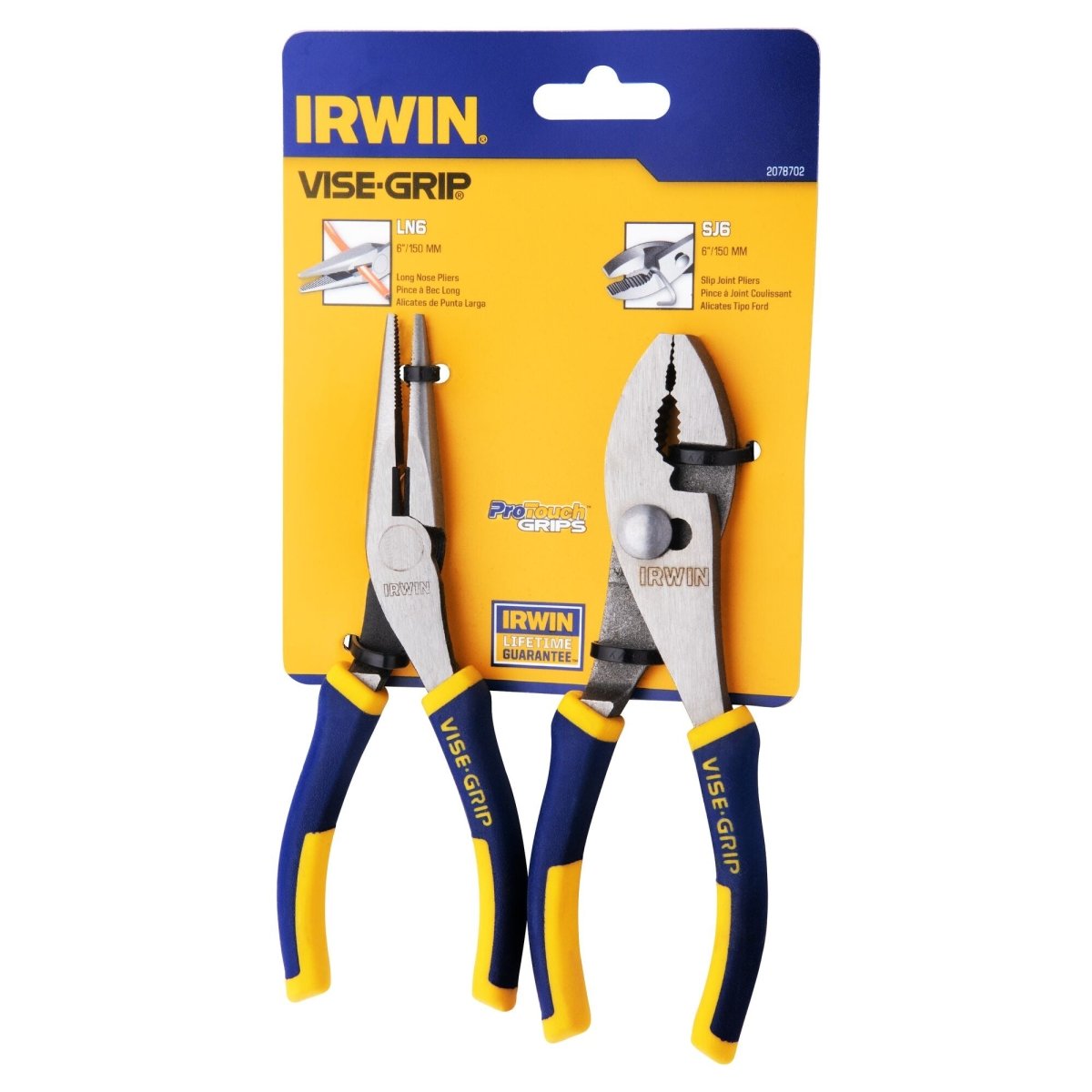 Irwin 2 - Pc Proplier Set - Slip Joint / Long Nose - AAA Industrial Supply
