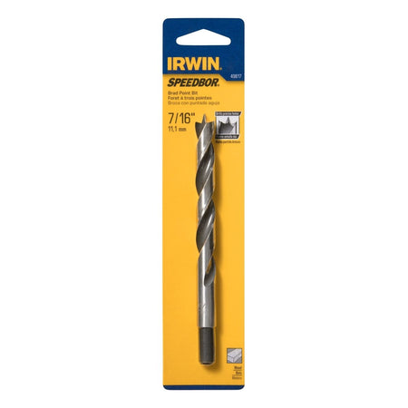 Irwin Brad Point Drill Bit, 7/16" - AAA Industrial Supply