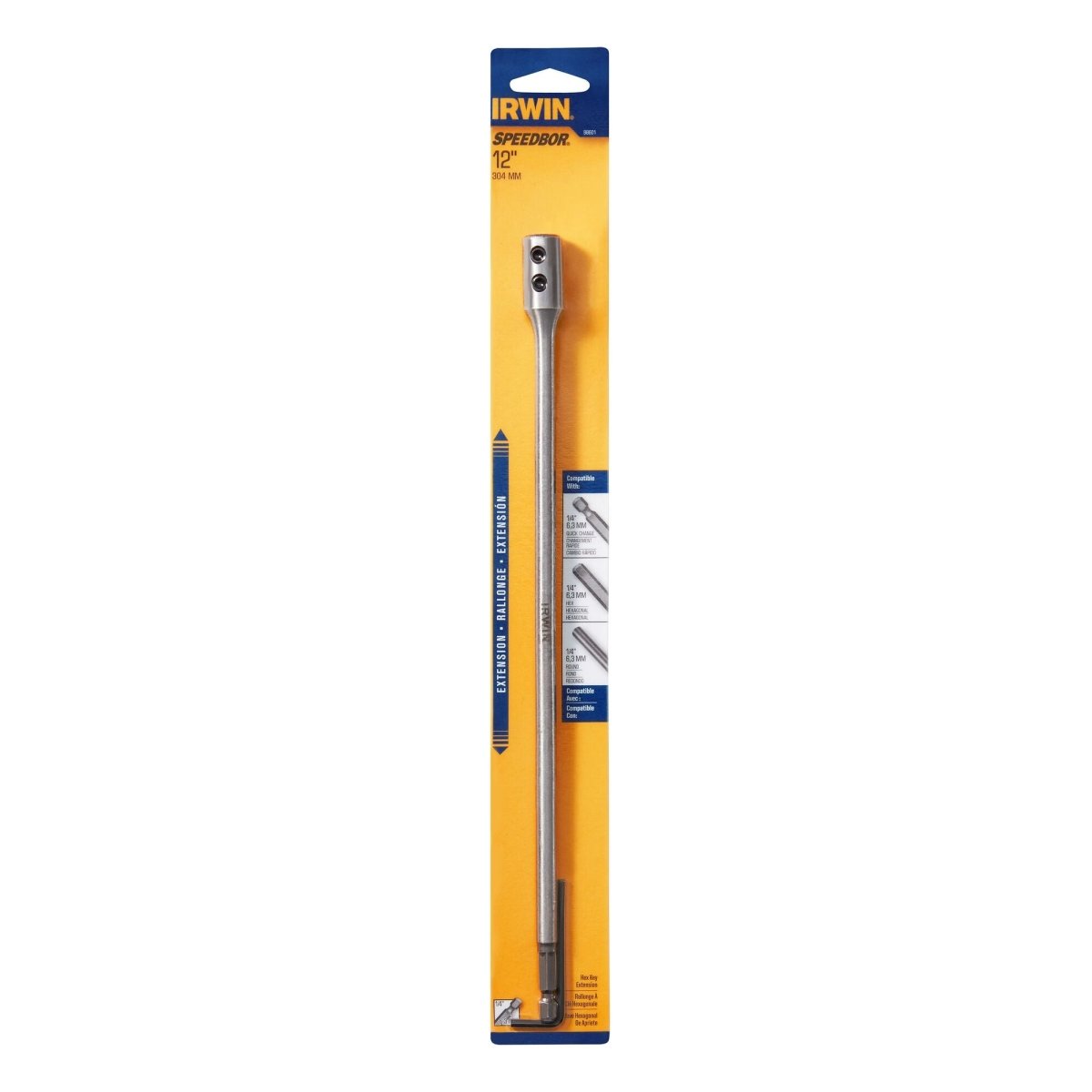 Irwin Drill Bit Extensions, Silver - AAA Industrial Supply