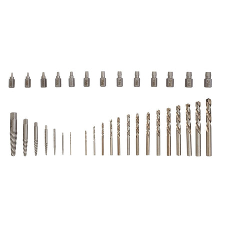 Irwin Hanson Screw Extractor And Drill Bit Set, 35 - Piece - AAA Industrial Supply