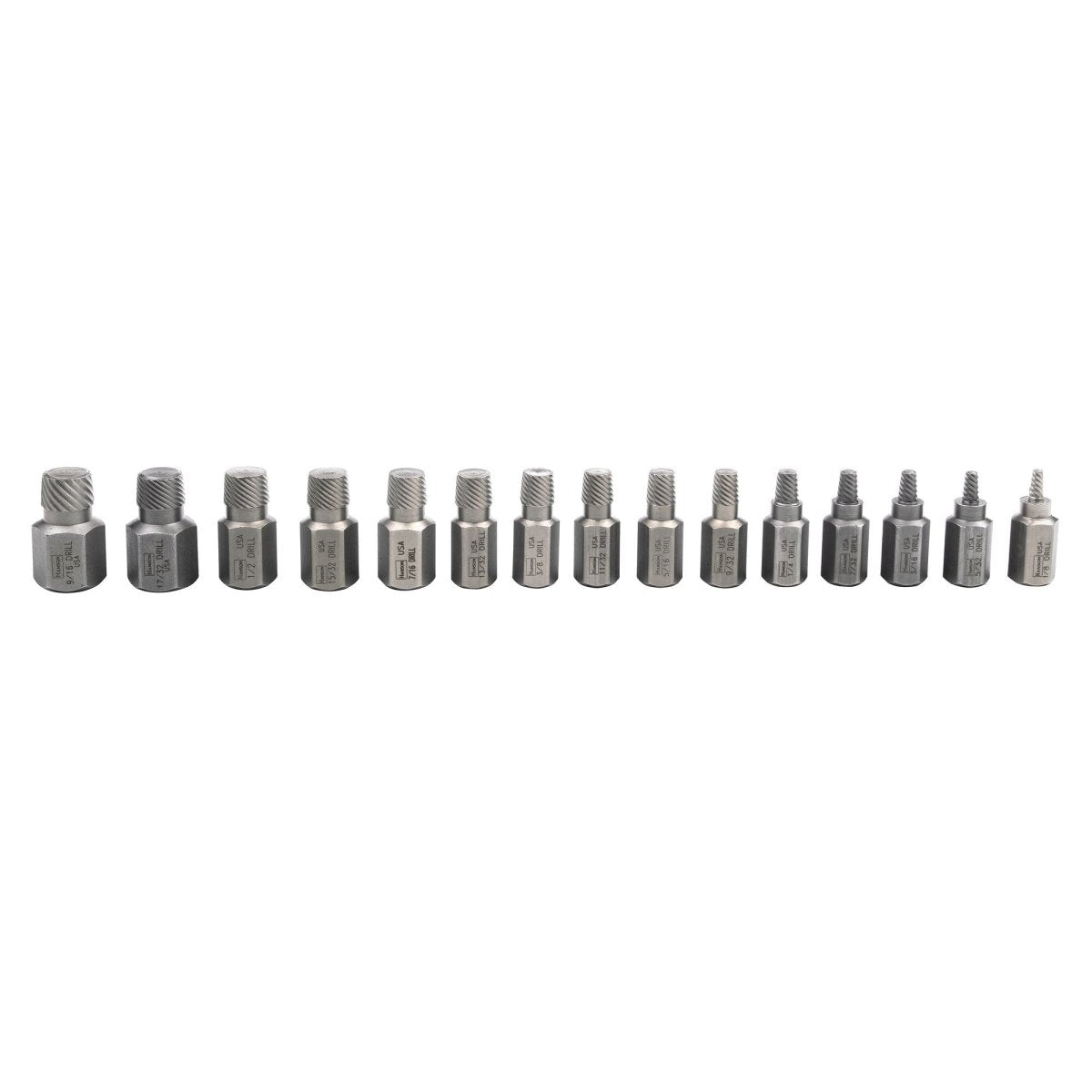 Irwin Hex Head Multi - Spline Screw Extractor Set (15 Pc.) - AAA Industrial Supply