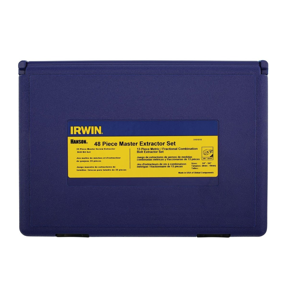 Irwin Screw Extractor/Drill Bit Set, 48 - Piece - AAA Industrial Supply