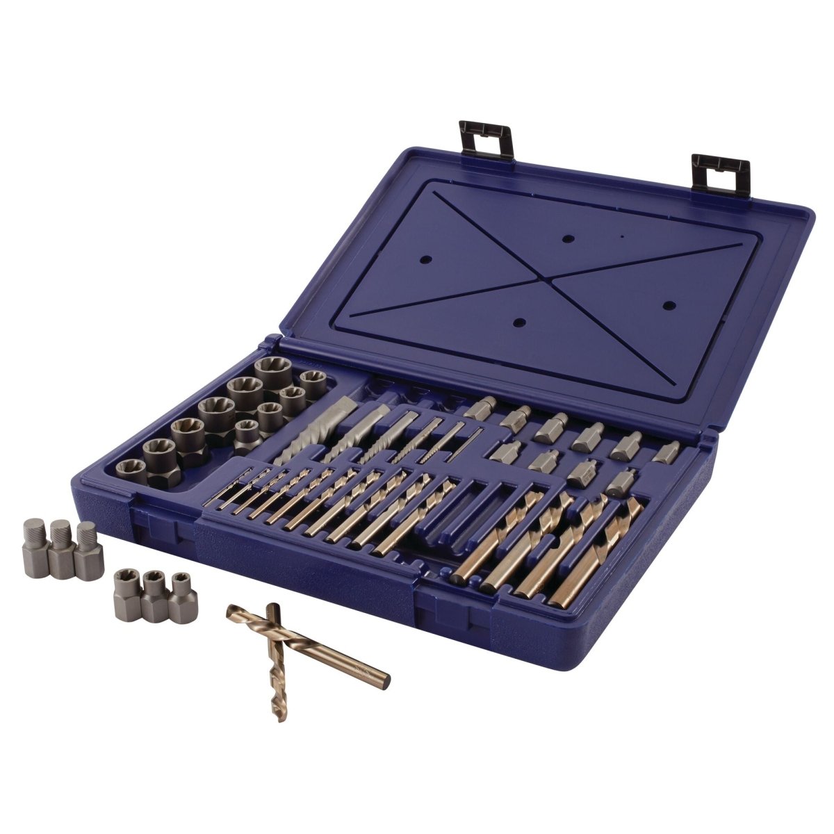 Irwin Screw Extractor/Drill Bit Set, 48 - Piece - AAA Industrial Supply