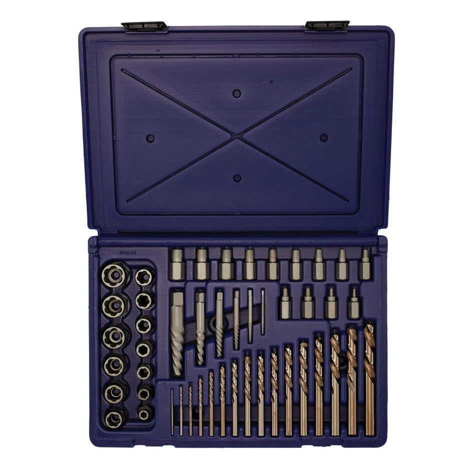 Irwin Screw Extractor/Drill Bit Set, 48 - Piece - AAA Industrial Supply