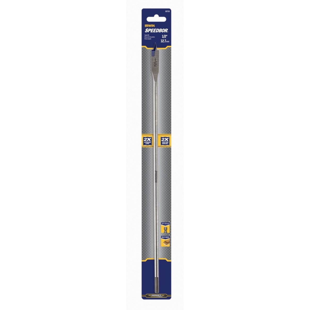 Irwin Speedbor Spade Wood Drill Bit 1/2" X 16" - AAA Industrial Supply