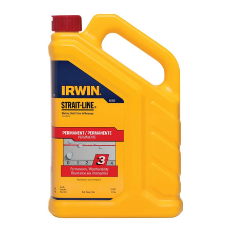 Irwin Strait - Line Marking Chalk, Standard, Red, 5 Lbs - AAA Industrial Supply