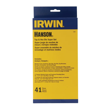 Irwin Tap And Die Set, Fractional, 41 - Piece - AAA Industrial Supply