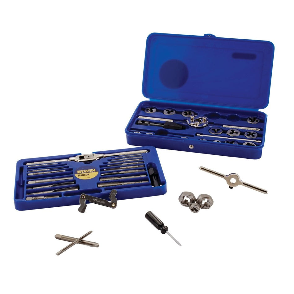 Irwin Tap And Die Set, Fractional, 41 - Piece - AAA Industrial Supply