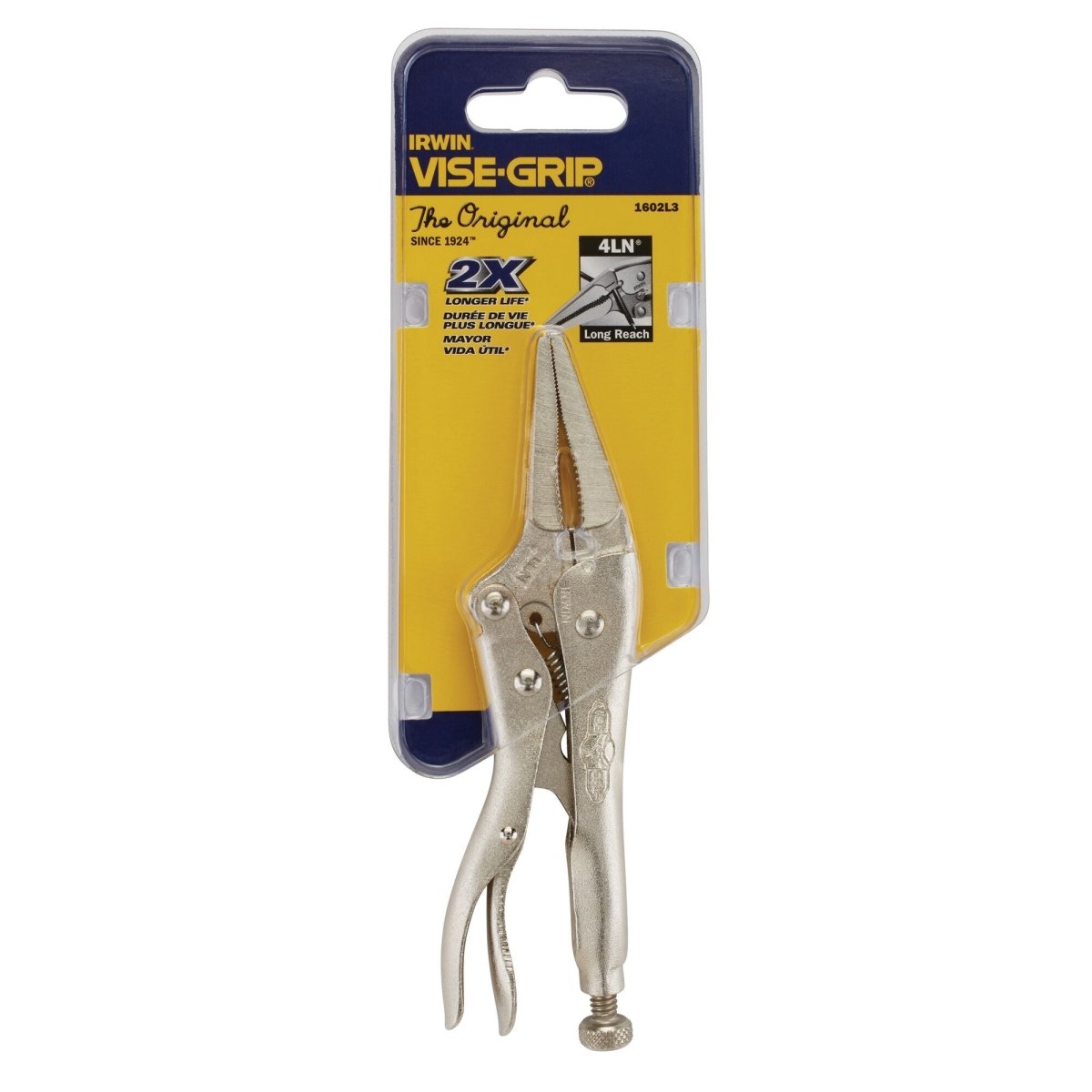 Irwin The Original Long Nose Locking Pliers With Wire Cutter - AAA Industrial Supply