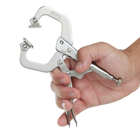 Irwin Vise - Grip C Clamp, Locking With Swivel Pads, 2 - Inch - AAA Industrial Supply
