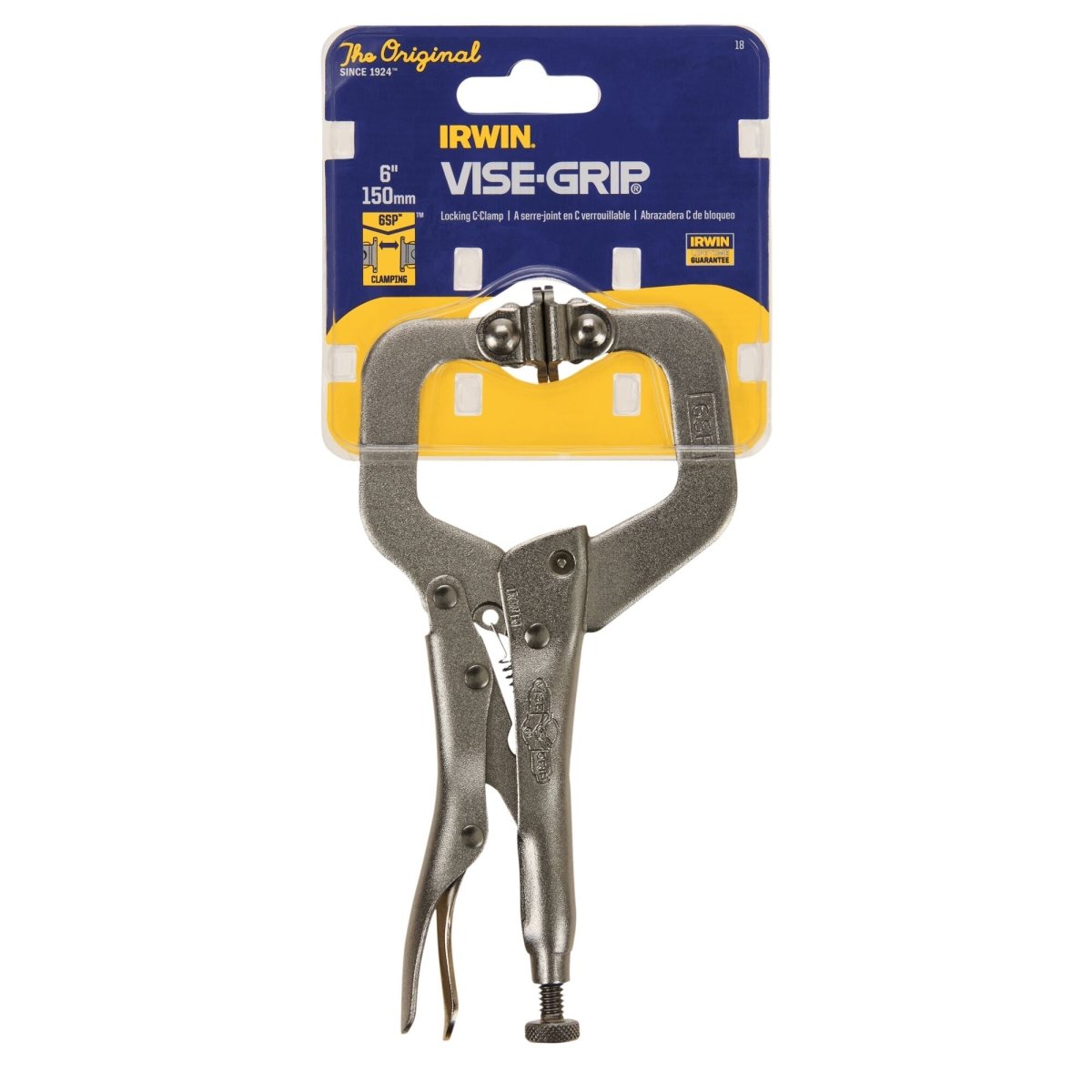 Irwin Vise - Grip C Clamp, Locking With Swivel Pads, 2 - Inch - AAA Industrial Supply