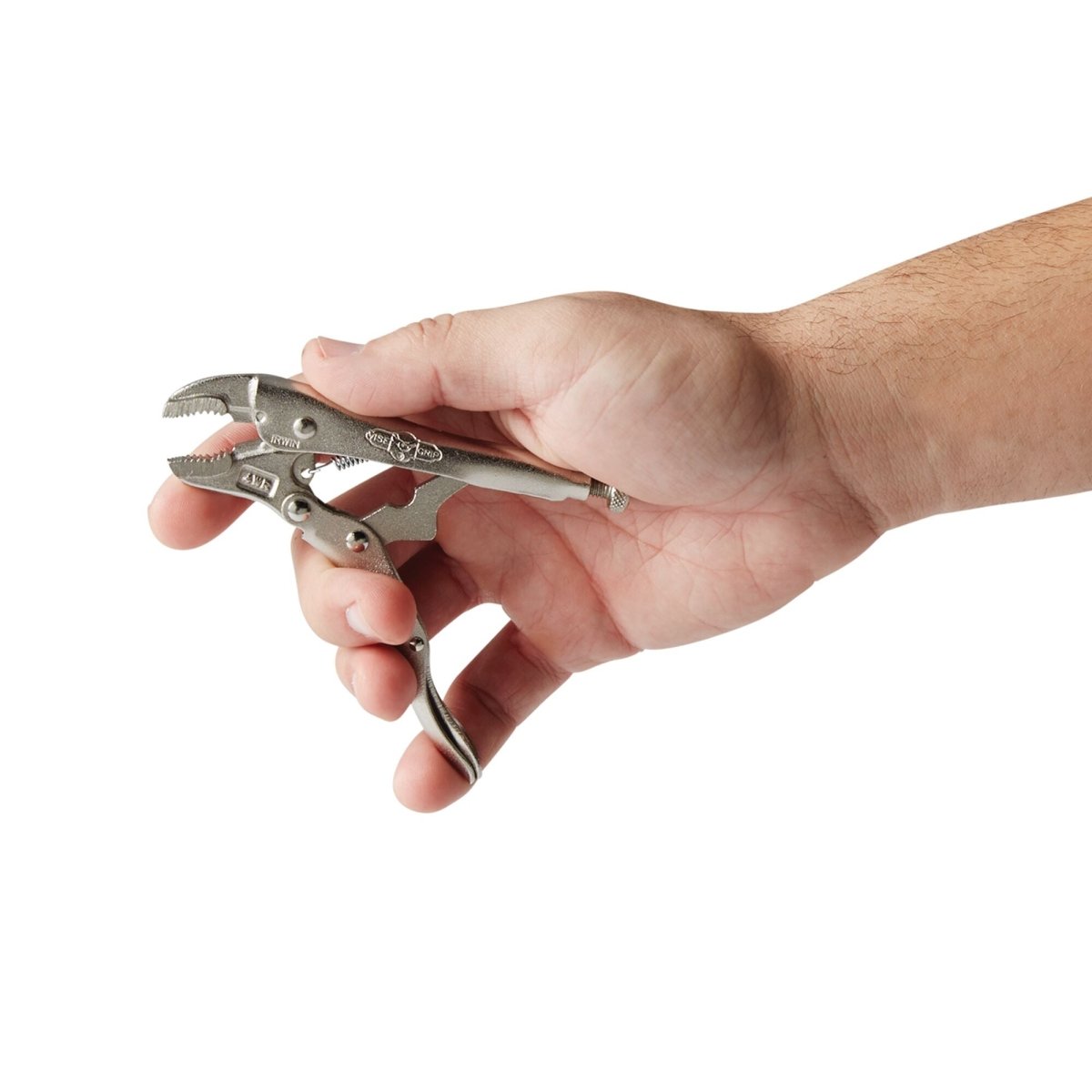 Irwin Vise - Grip Curved Jaw Locking Pliers With Wire Cutter, 4 - Inch (10) - AAA Industrial Supply