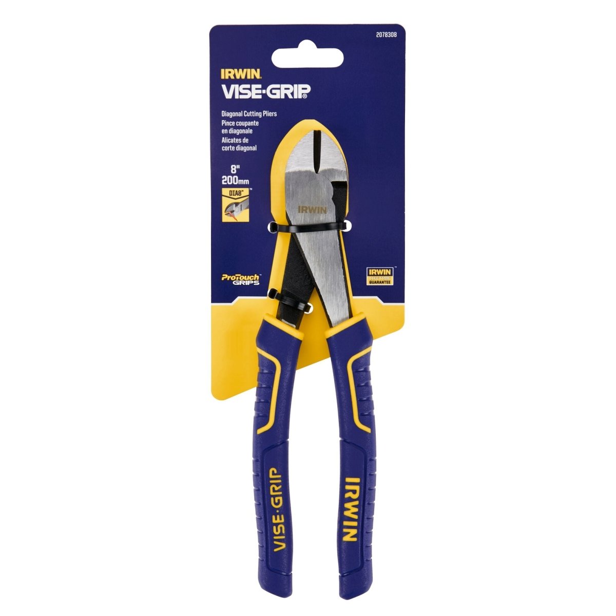 Irwin Vise - Grip Diagonal Cutting Pliers, 8 - Inch - AAA Industrial Supply