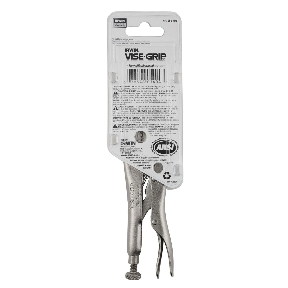 Irwin Vise - Grip Locking Pliers, Original, Long Nose, 6 - Inch - AAA Industrial Supply