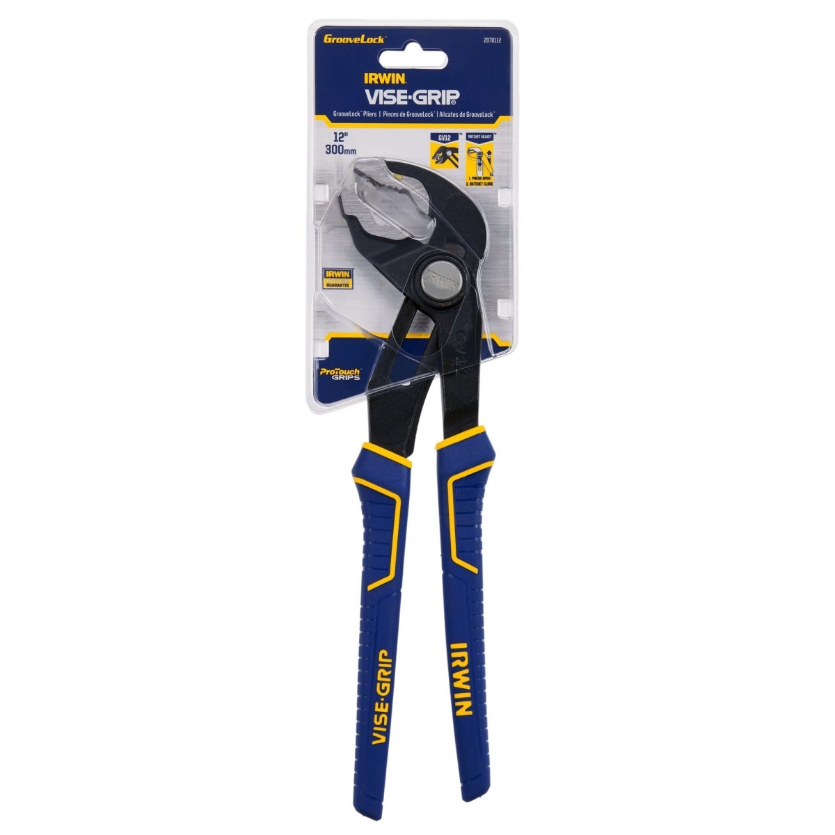 Irwin Vise - Grip Locking Pliers, V - Jaw, 12 - Inch - AAA Industrial Supply