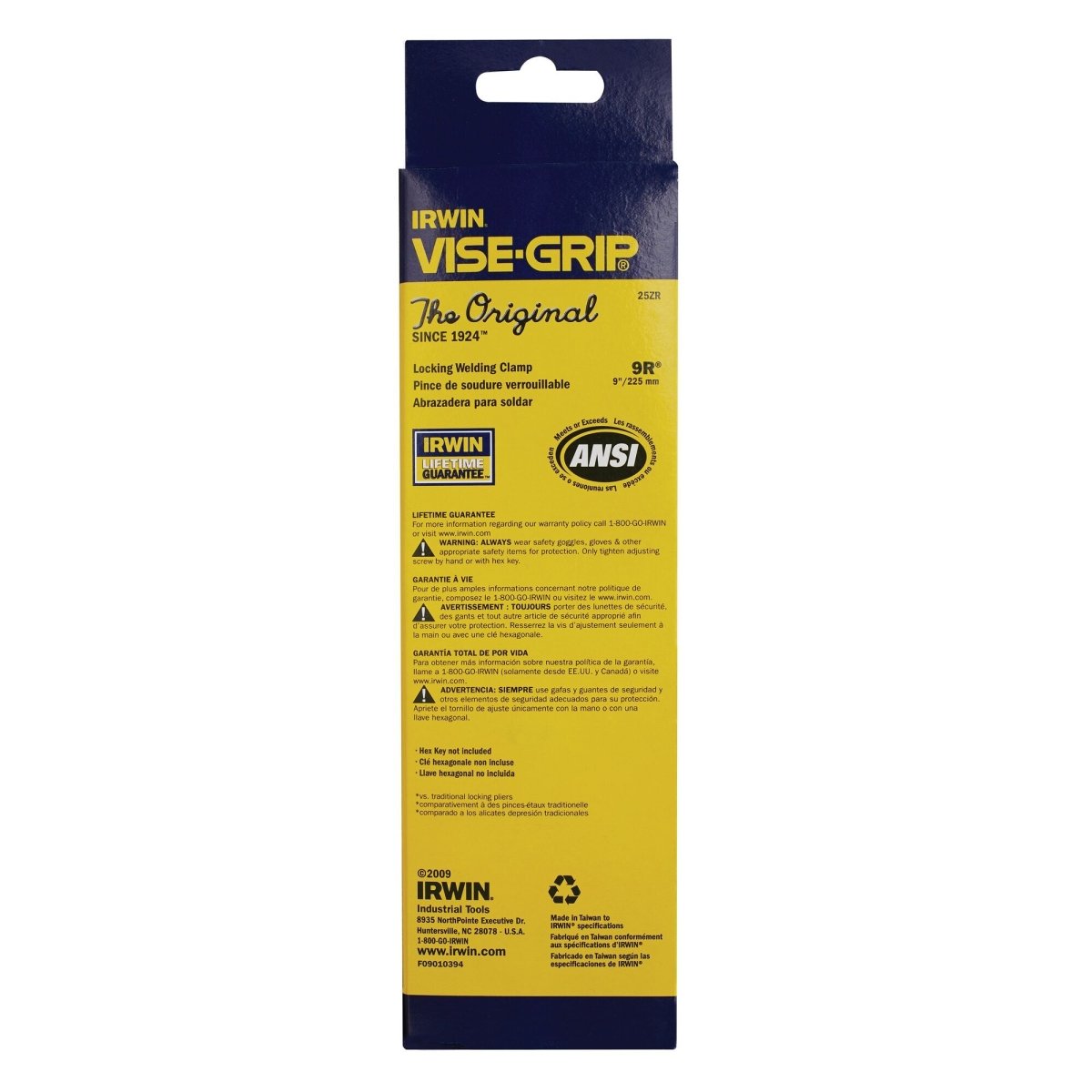 Irwin Vise - Grip Locking Pliers, Welding Clamp, 9 - Inch - AAA Industrial Supply