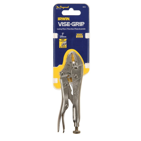 Irwin Vise - Grip Locking Pliers With Wire Cutter, 5 - Inch, Curved Jaw - AAA Industrial Supply