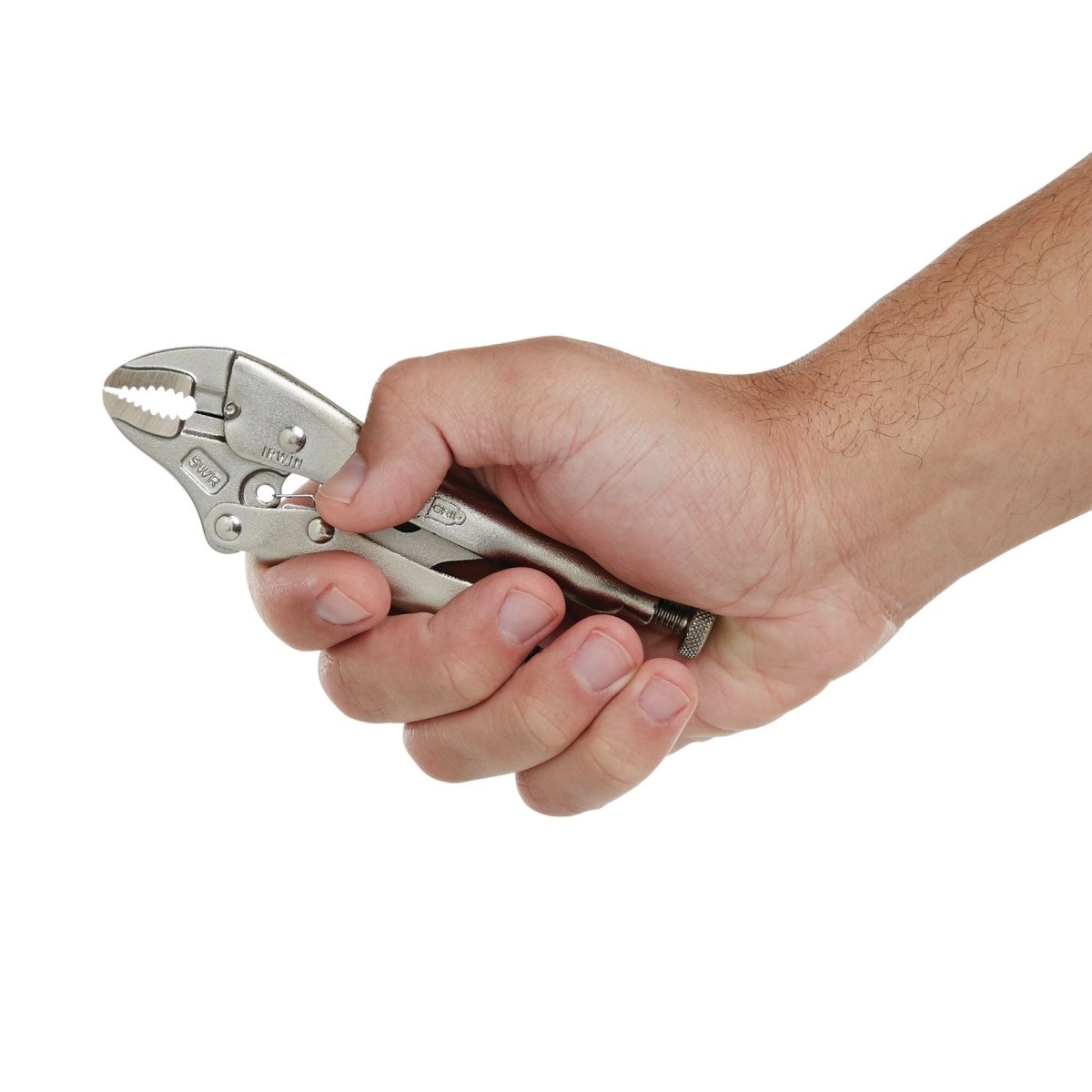 Irwin Vise - Grip Locking Pliers With Wire Cutter, 5 - Inch, Curved Jaw - AAA Industrial Supply