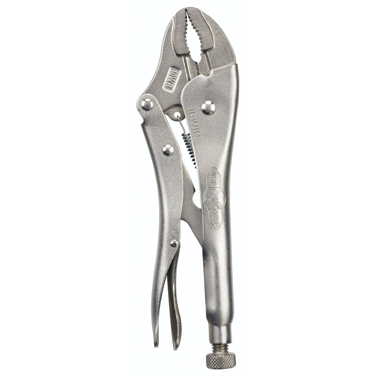 Irwin Vise - Grip Original Locking Pliers With Wire Cutter, Curved Jaw, 10 - Inch - AAA Industrial Supply