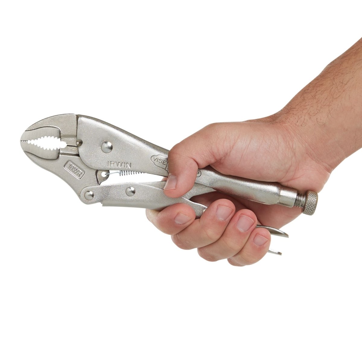 Irwin Vise - Grip Original Locking Pliers With Wire Cutter, Curved Jaw, 10 - Inch - AAA Industrial Supply