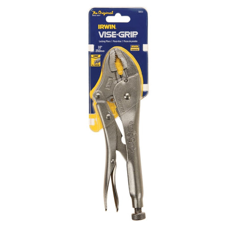 Irwin Vise - Grip Original Locking Pliers With Wire Cutter, Curved Jaw, 10 - Inch - AAA Industrial Supply