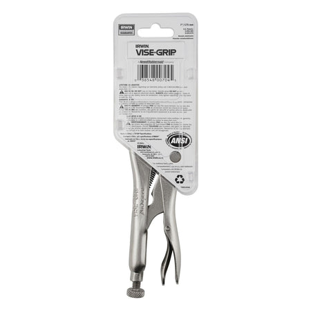 Irwin Vise - Grip Original Locking Pliers With Wire Cutter, Curved Jaw, 7 - Inch - AAA Industrial Supply