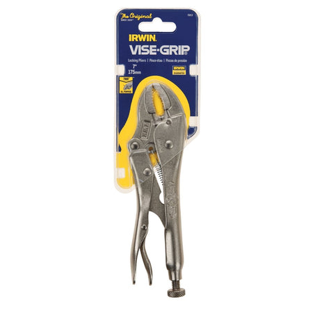 Irwin Vise - Grip Original Locking Pliers With Wire Cutter, Curved Jaw, 7 - Inch - AAA Industrial Supply