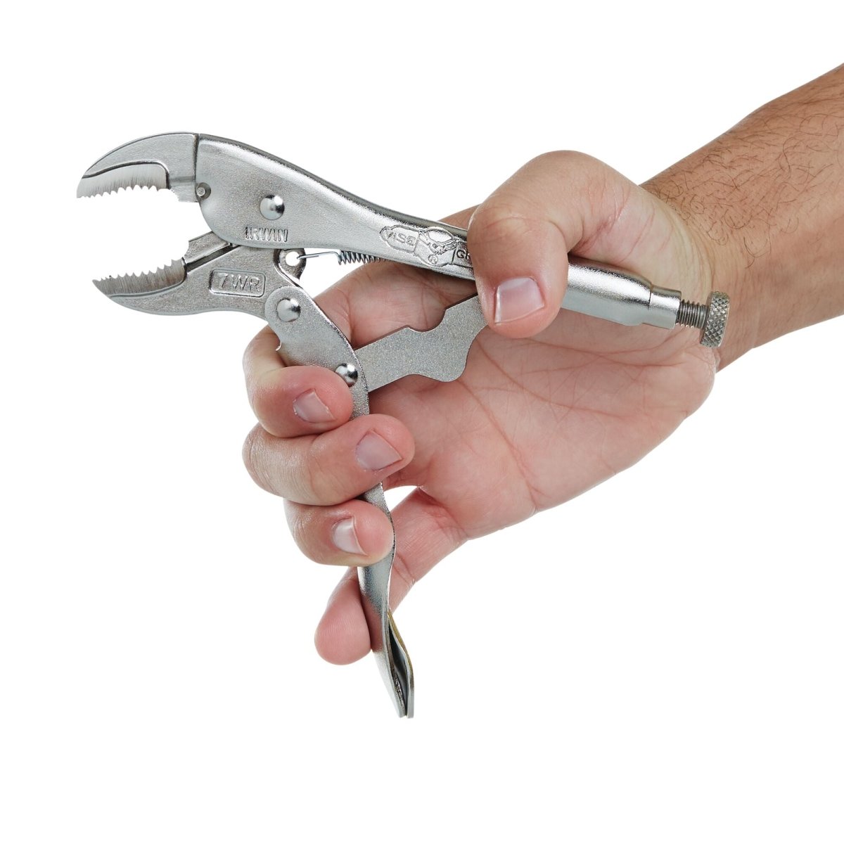 Irwin Vise - Grip Original Locking Pliers With Wire Cutter, Curved Jaw, 7 - Inch - AAA Industrial Supply