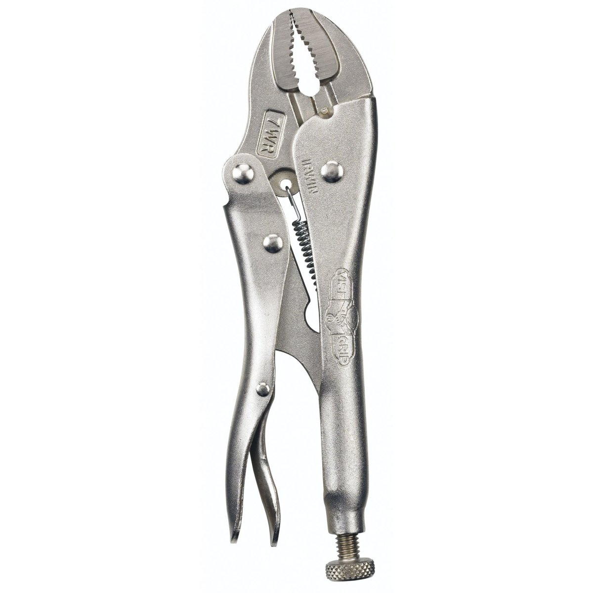Irwin Vise - Grip Original Locking Pliers With Wire Cutter, Curved Jaw, 7 - Inch - AAA Industrial Supply