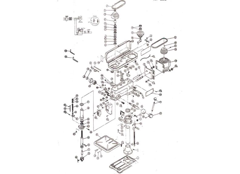 JDP - 20MF 1in Drill Press 1HP 1Ph 115/230V - AAA Industrial Supply