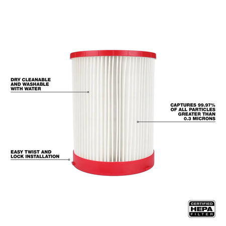 Large Wet/Dry Vacuum HEPA Filter - AAA Industrial Supply