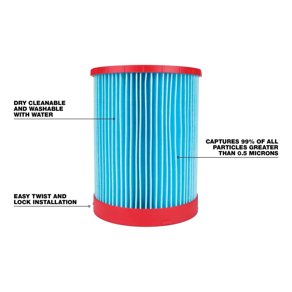 Large Wet/Dry Vacuum High Efficiency Filter - AAA Industrial Supply
