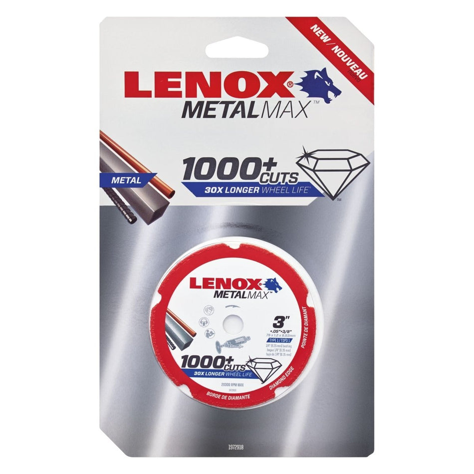 Lenox Cutting Wheel, Diamond Edge, 3 - Inch - AAA Industrial Supply