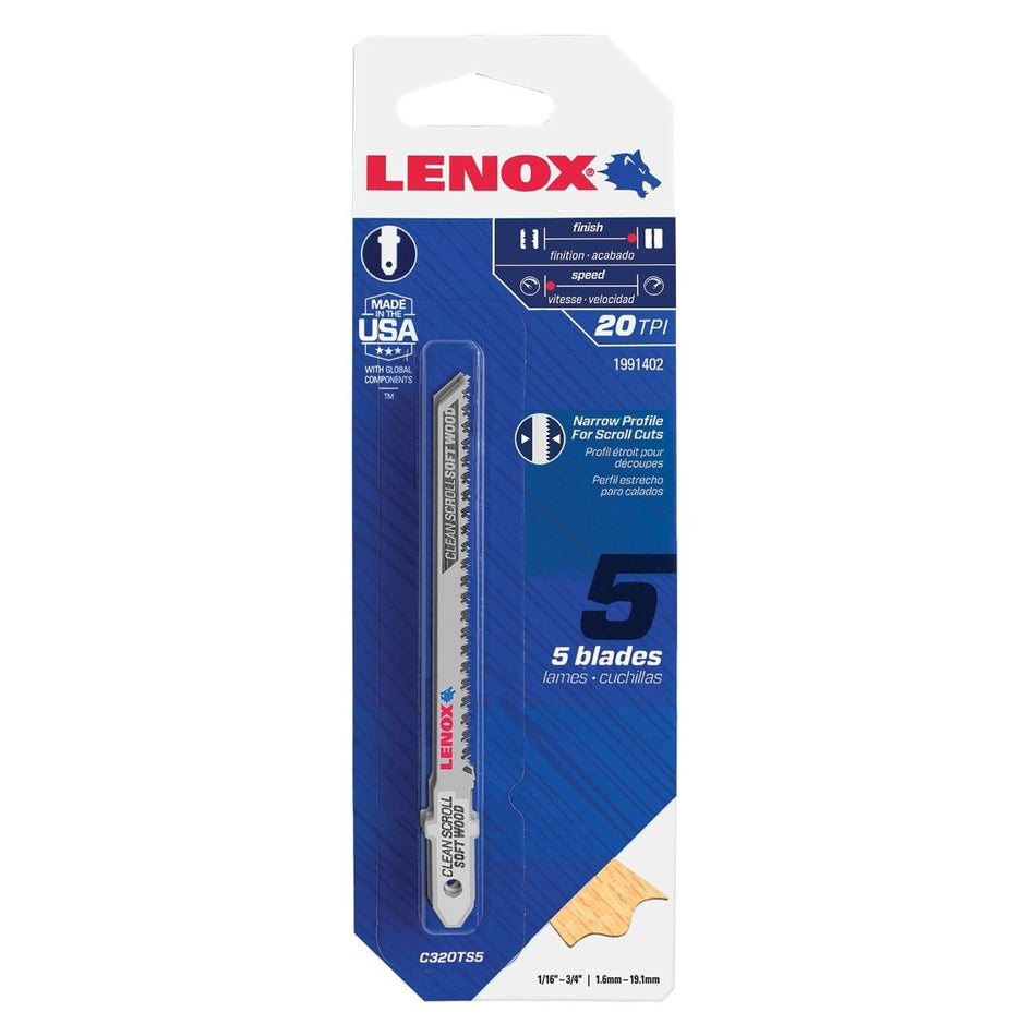 Lenox Jig C320Ts5 3 - 1/2 X 7/32 X 058 X 20 5/Pk 1991402 - AAA Industrial Supply