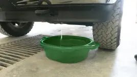 Lisle 4.5 Gallon Oval Drain Pan, Green - AAA Industrial Supply