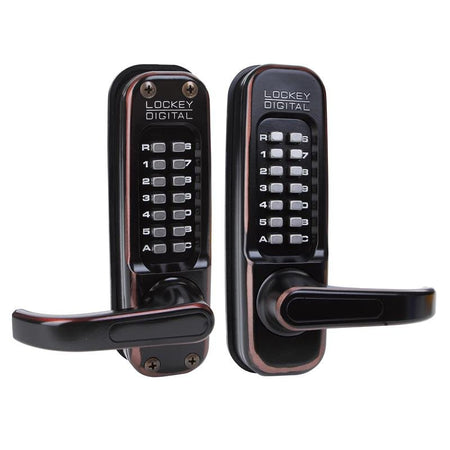 Lockey 1150DC Keyless Mechanical Digital Double Sided Combination Spring Latch Door Lock - AAA Industrial Supply