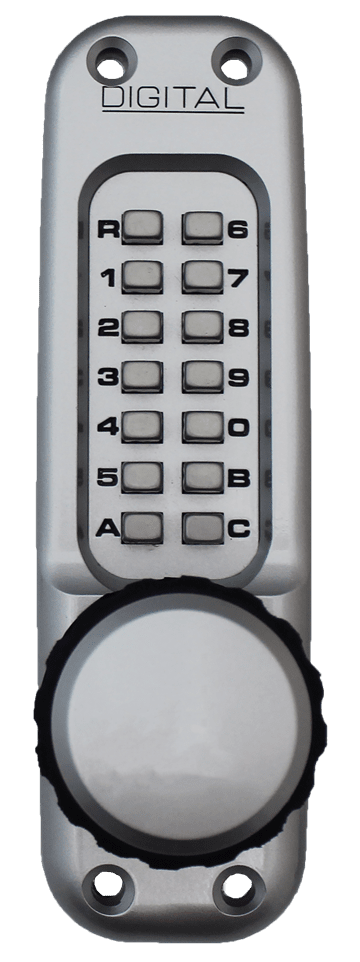 Lockey 1600DC MG Keyless Mechanical Digital Double Sided Spring Latch Door Lock - AAA Industrial Supply