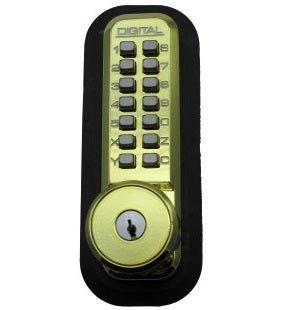 Lockey 2210DC KO Mechanical Digital Double Sided Combination Deadbolt Door Lock With Key Override - AAA Industrial Supply