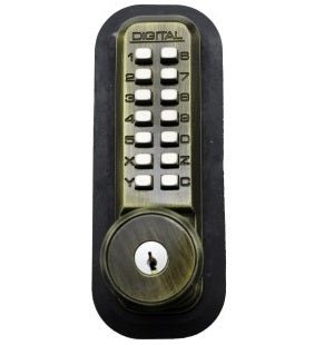 Lockey 2210DC KO Mechanical Digital Double Sided Combination Deadbolt Door Lock With Key Override - AAA Industrial Supply